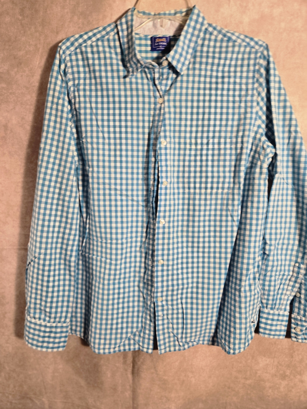 Women's Le Tigre Blue Gingham Button-up Top